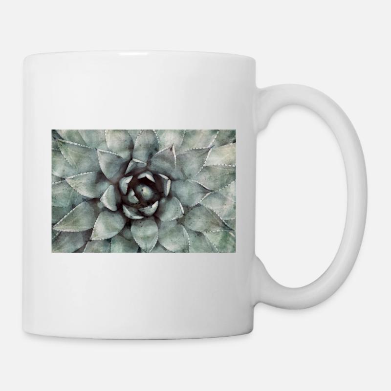 Succulentes - Mug blanc - blanc