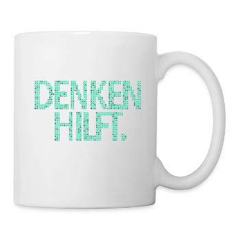 Denken Hilft - Tasse - Weiß - Rechts