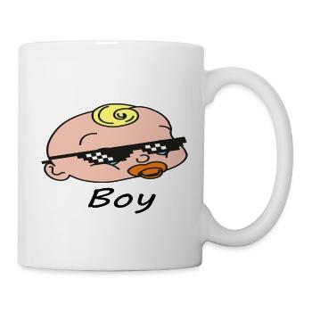 Baby Boy Kind Geschenk Idee Lieber Kinder Liebe - Tasse - Weiß - Rechts