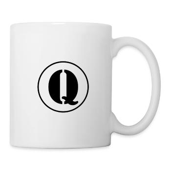Q Buchstabe Alphabet Name Vorname Geschenk - Tasse - Weiß - Rechts