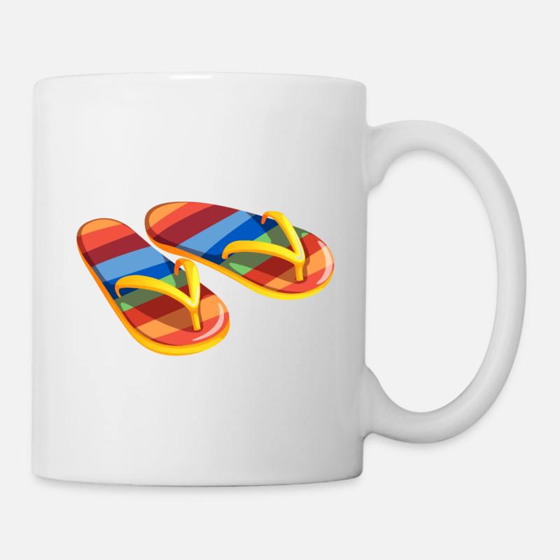 Flip flops - bio - Mug - white