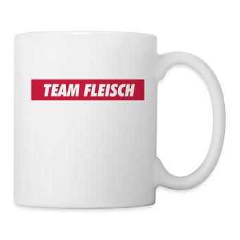 team fleisch - Tasse - Weiß - Rechts