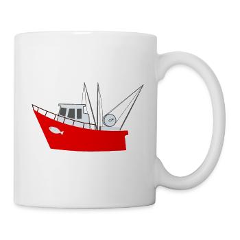 Fishing boat - Sea - Boat - Mug - white - Right