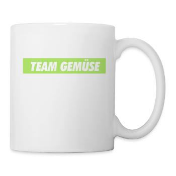 team gemüse - Tasse - Weiß - Rechts
