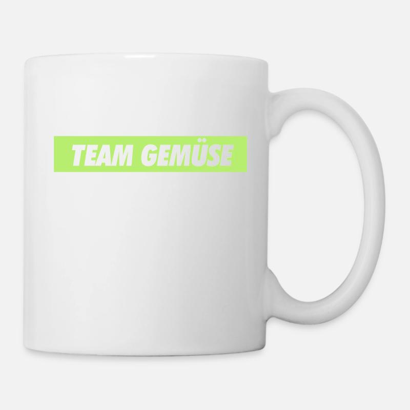 team gemüse - Tasse - Weiß