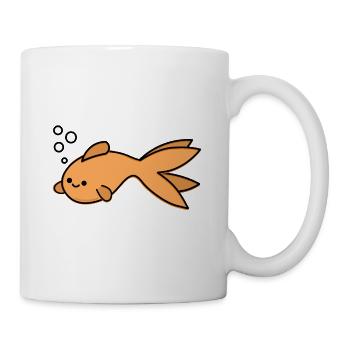 Poisson rouge - Mug blanc - blanc - Droite
