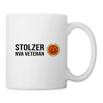 DDR Stolzer NVA Veteran - Tasse - Weiß - Rechts