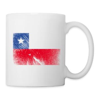 Chile Flag - Vintage Grunge - Mug - white - Right
