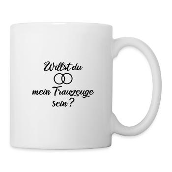 Willst du mein Trauzeuge sein? - Tasse - Weiß - Rechts