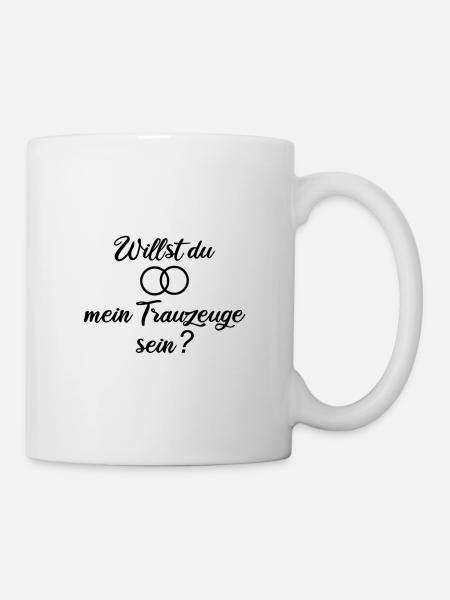 Willst du mein Trauzeuge sein? - Tasse - Weiß