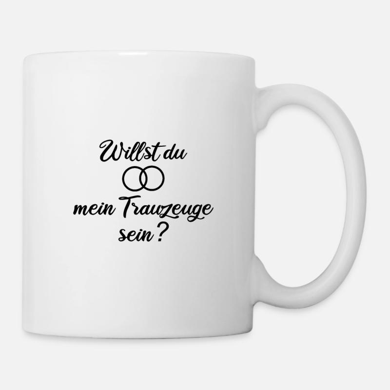 Willst du mein Trauzeuge sein? - Tasse - Weiß