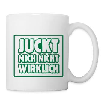 juckt mich nicht wirklich II egal lustig meinung - Tasse - Weiß - Rechts