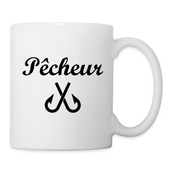 Pêcheur - Pêche - Mug blanc - blanc - Droite