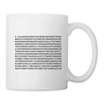 pi - Tasse - Weiß - Rechts