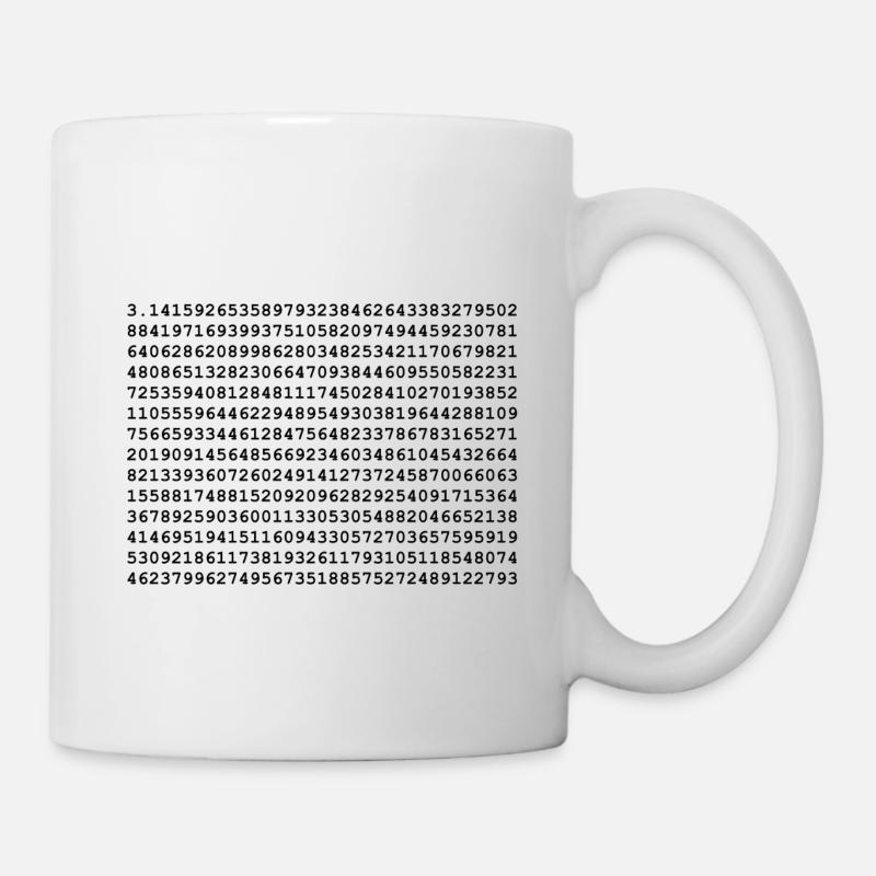 pi - Tasse - Weiß