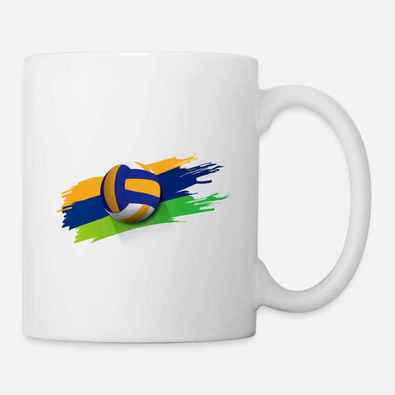 Volley- - Mug blanc - blanc