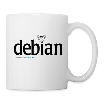 Debian shirt - Mug - white - Right