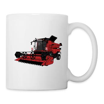 Mähdrescher - Combine harvester - Tasse - Weiß - Rechts