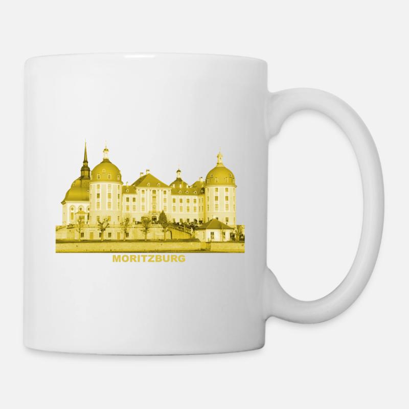 Moritzburg Dresde Saxe Pavillon de chasse King Augus - Mug blanc - blanc