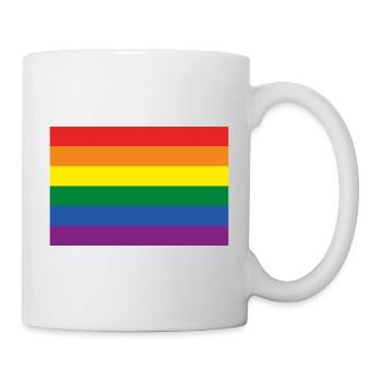 LGBT Flag - Gay Pride Flag - Mug - white - Right