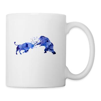 Stock Market Bull Bear - Mug - white - Right