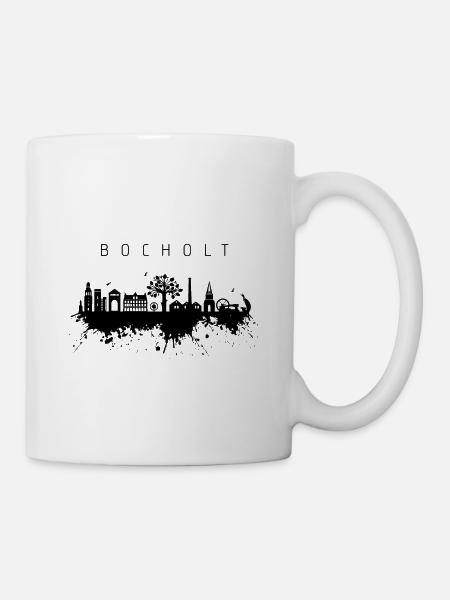 Bocholt Skyline Splash - Tasse - Weiß