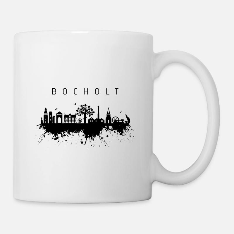 Bocholt Skyline Splash - Tasse - Weiß
