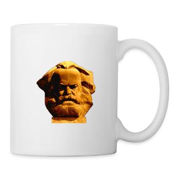 Karl Marx Monument, Chemnitz Nischel. gold - Mug - white - Right