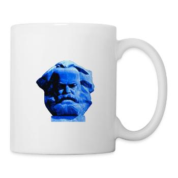 Karl Marx Monument, Chemnitz Nischel. Dark blue - Mug - white - Right