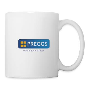 Preggs Schwangerschaft T-Shirt - Tasse - Weiß - Rechts