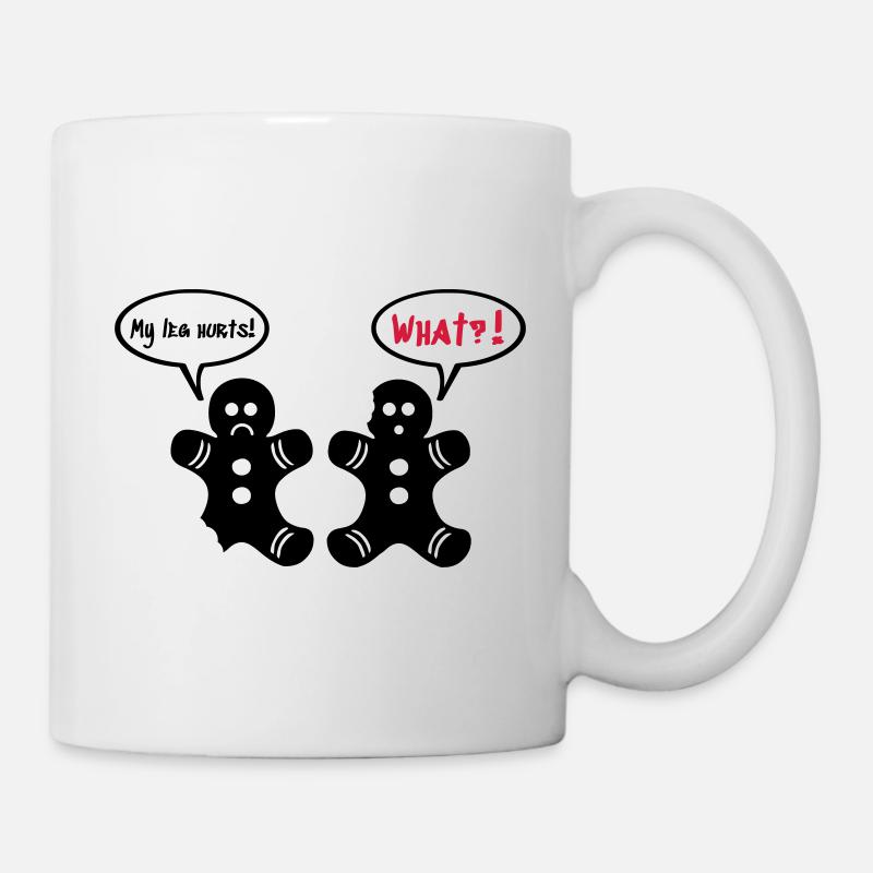 Ma jambe me fait mal - Mug blanc - blanc