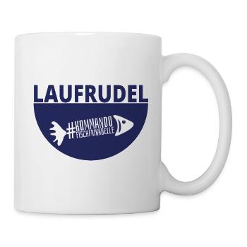 Laufrudel #kommandofischfrikadelle - Tasse - Weiß - Rechts