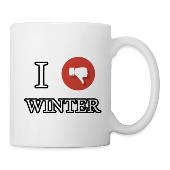 I HATE WINTER | Daumen nach unten - Tasse - Weiß - Rechts