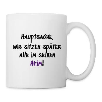 Im selben Heim - Tasse - Weiß - Rechts