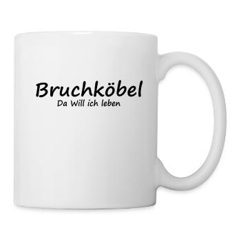 Bruchköbel - da will ich leben - Tasse - Weiß - Rechts
