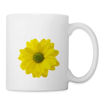 Fleur jaune - Mug blanc - blanc - Droite