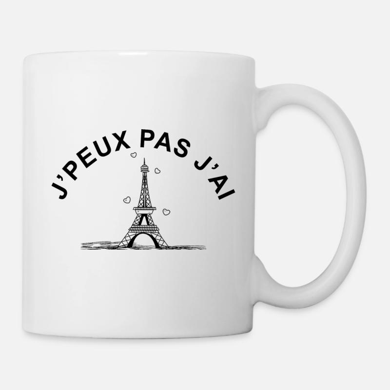 je peux pas j'ai paris - Mug blanc - blanc