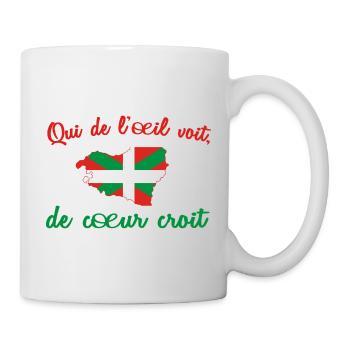 Citation Basque - Mug blanc - blanc - Droite