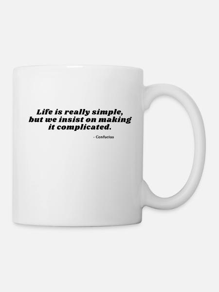 Une vie simple - Mug blanc - blanc