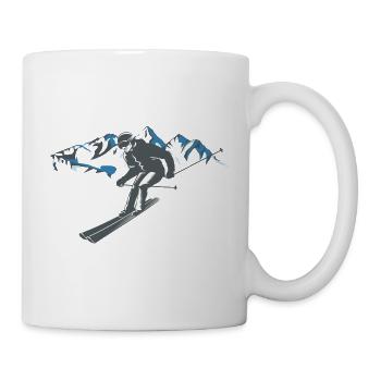 Skierskiing - Mug - white - Right