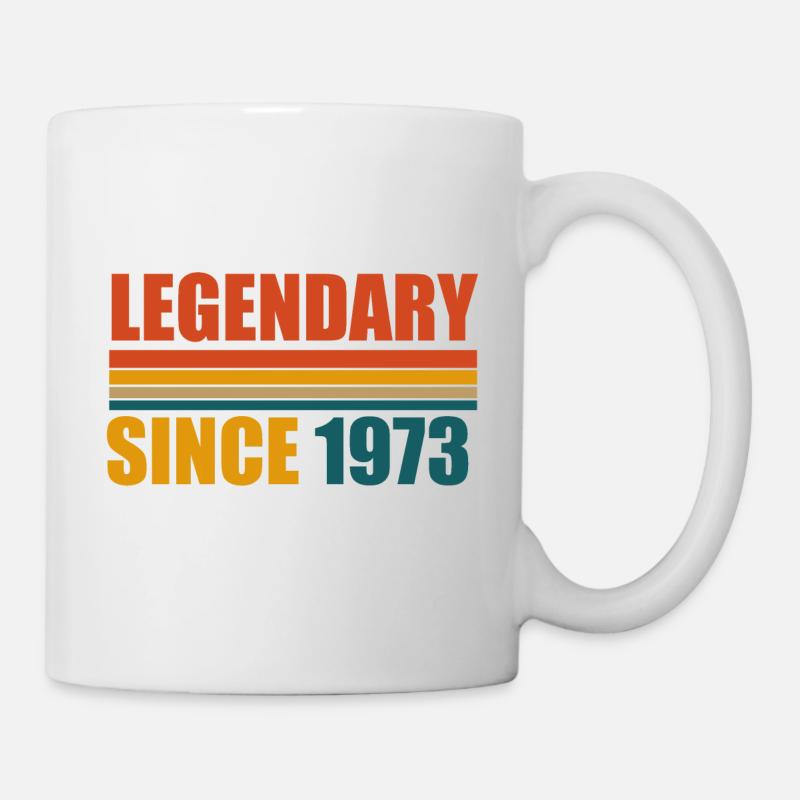 Légendaire depuis 1973 - Mug blanc - blanc