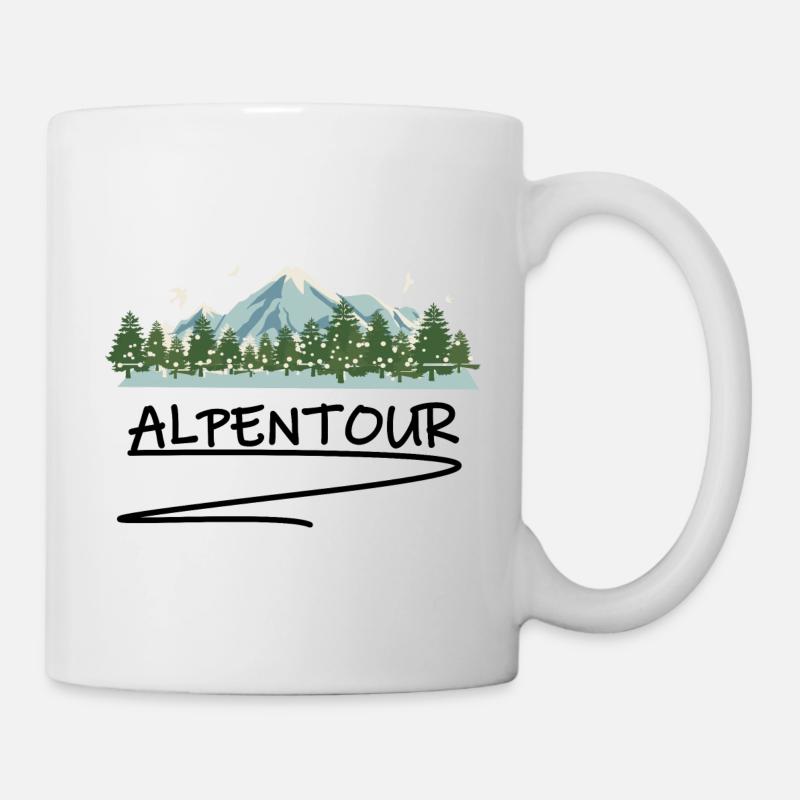 Wandern Alpen - Tasse - Weiß