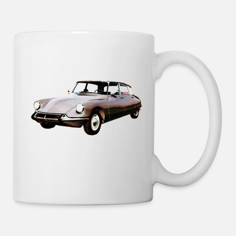 Ancienne voiture 4 - Mug blanc - blanc