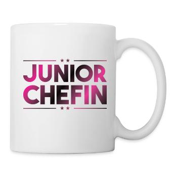 Junior chefin - Im Haus bin ich der boss geschenk - Tasse - Weiß - Rechts