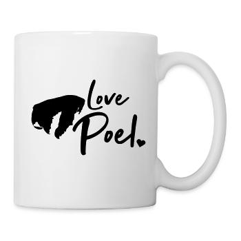 Love Poel - Mer Baltique Allemagne île de Silhouette - Mug blanc - blanc - Droite