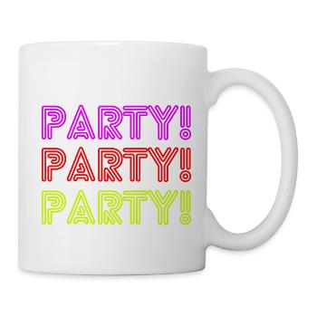 Party 1 - Tasse - Weiß - Rechts