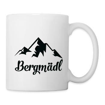Bergmädl Wandern Berge Wanderin Bergmadl - Tasse - Weiß - Rechts