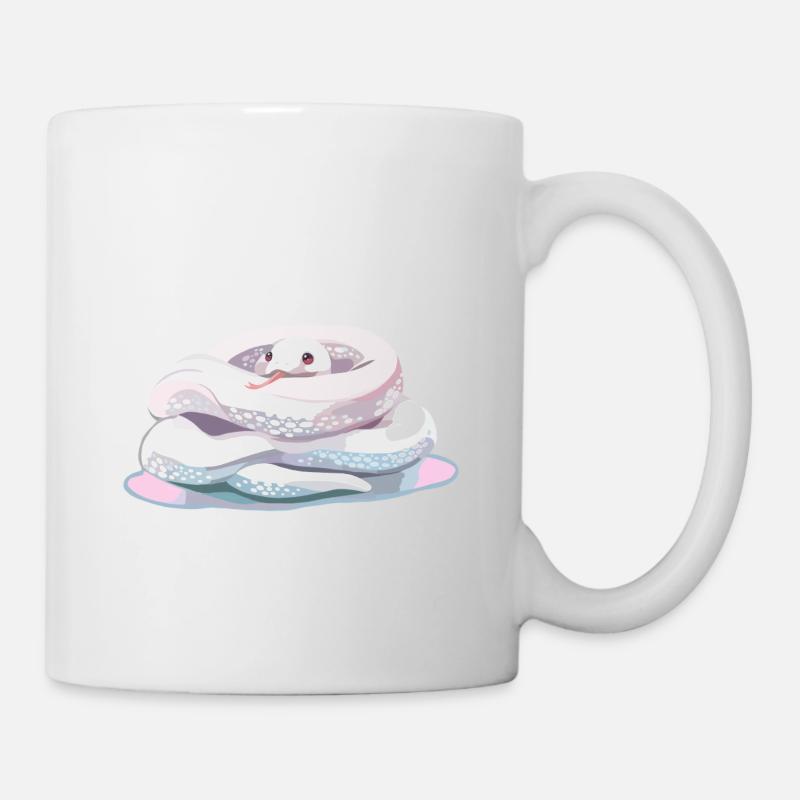 writhe littel cute baby snake - Mug - white