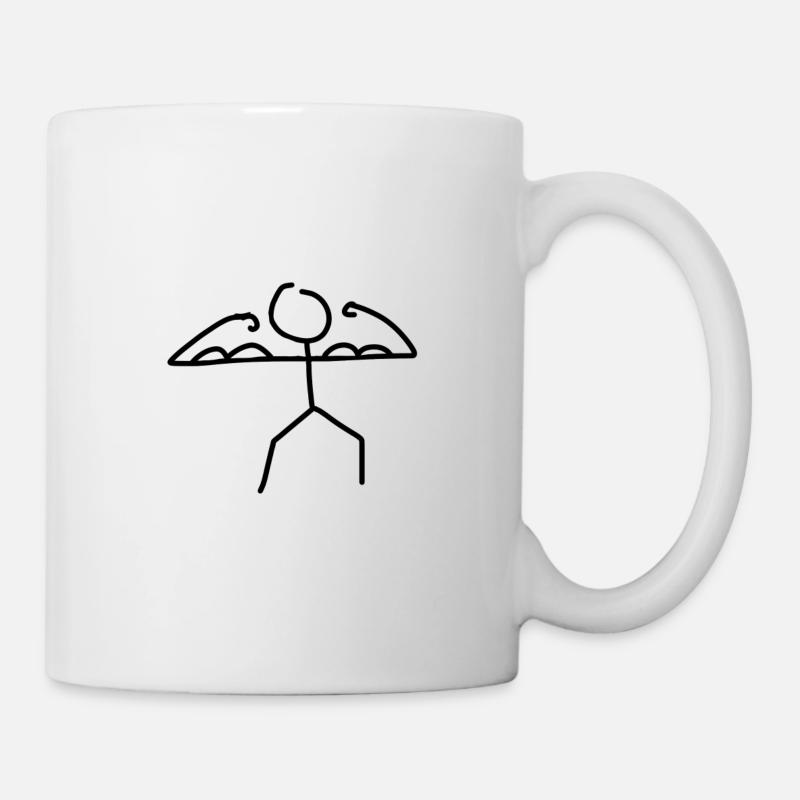 Homme fort - Mug blanc - blanc