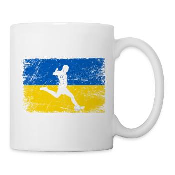 Ukraine Fußball Fan von ukrainische Mannschaft - Tasse - Weiß - Rechts